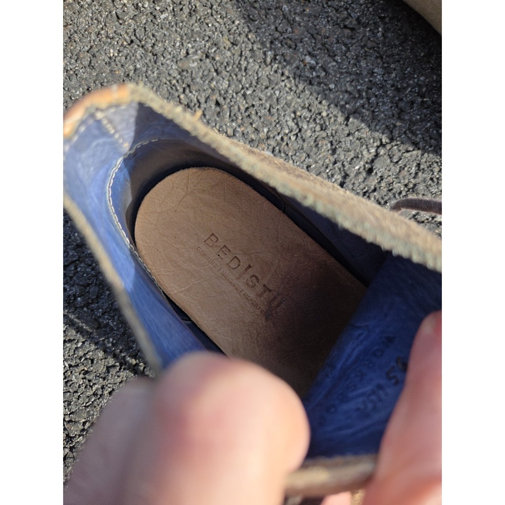 Bed Stu Cap Toe Boot Mens 9.5 USA Vegetable Tanned Leather - Picture 8 of 9